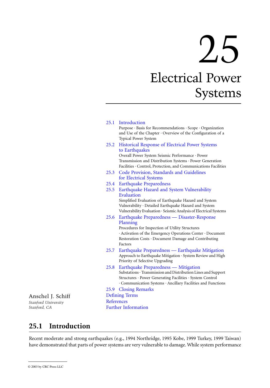 Chapter 24: Electrical Power Systems by Anschel J. Schiff