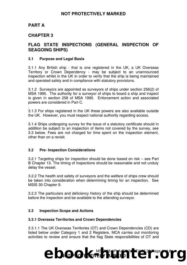 Chapter 3 - Flag State Inspections (General Inspection of Seagoing Ships) (Rev. 0720) by gabbs