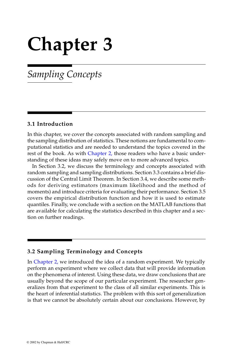 Chapter 3: Sampling Concepts by Wendy L. Martinez and Angel R. Martinez