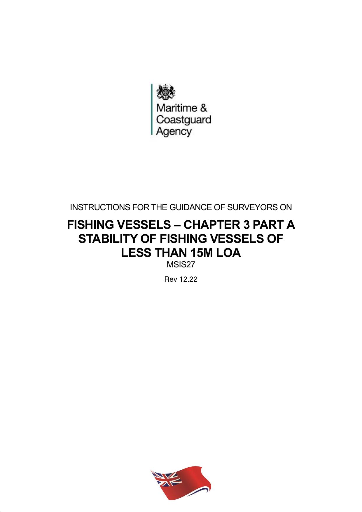 Chapter 3a - Stability of Fishing Vessels of Less than 15 m LOA (Rev. 1222) by Chris Skeats