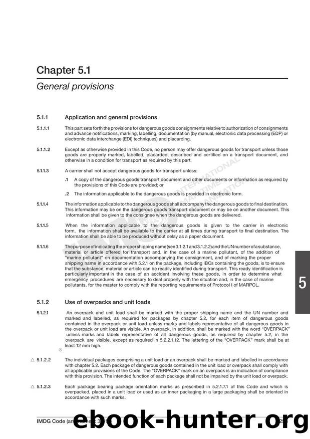 Chapter 5.1 - General Provisions by Redistributed by Regs4ships Ltd