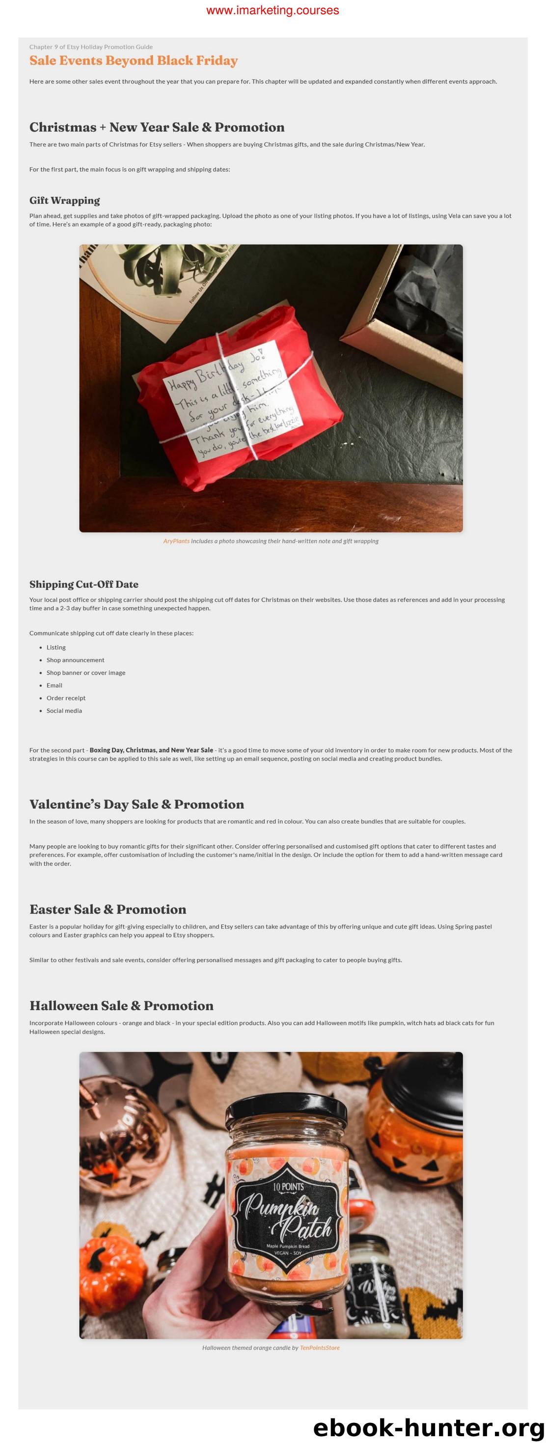 Chapter 9 - Sale Events Beyond Black Friday by Unknown