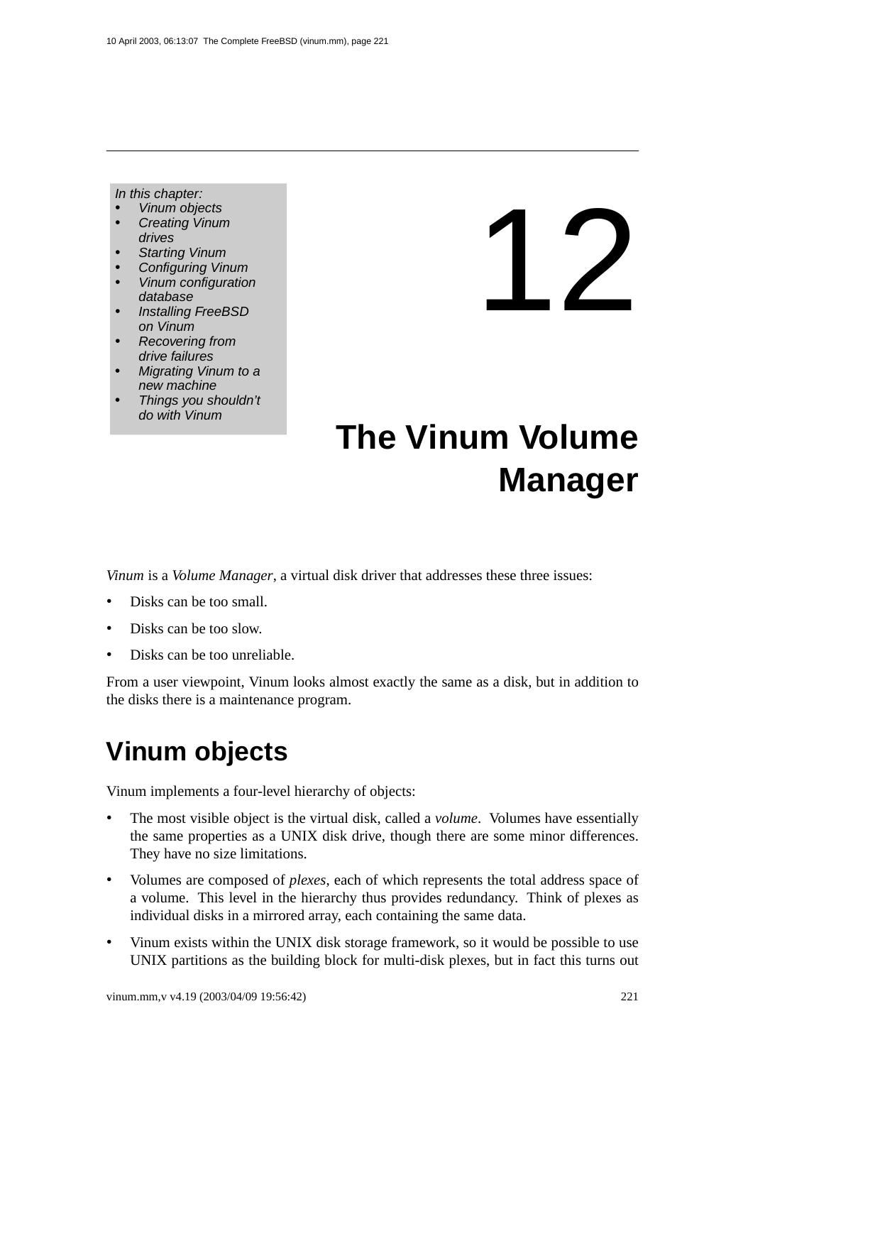 Chapter-12-The Vinum Volume Manager by Unknown