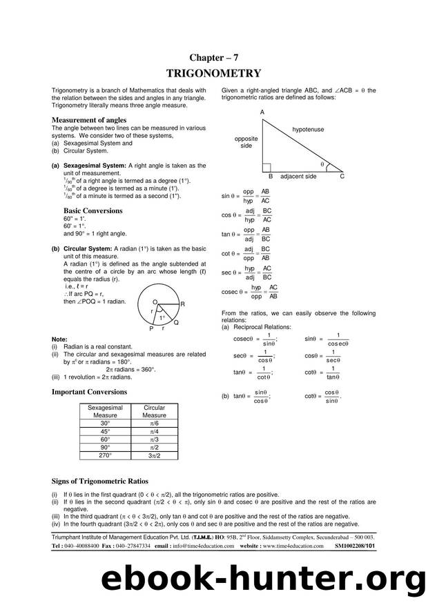 Chapter-7-Trigonometry by Unknown