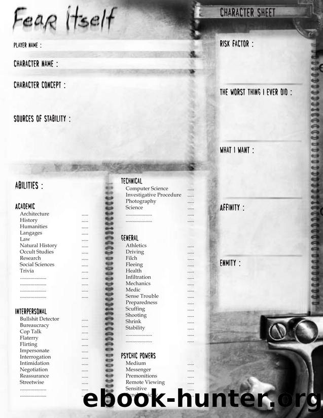 Character Sheet Original by Unknown