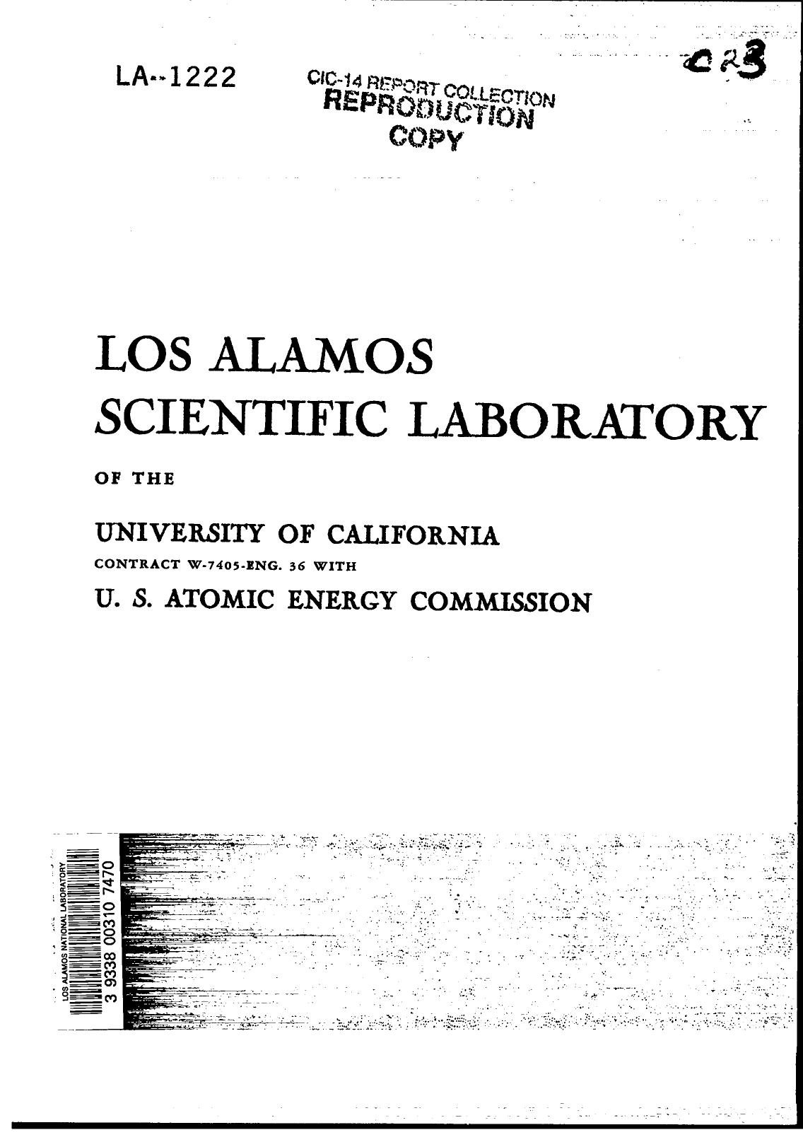 Characteristics of commercial optical glass LA-1222 by LANL Research Library LWW Project