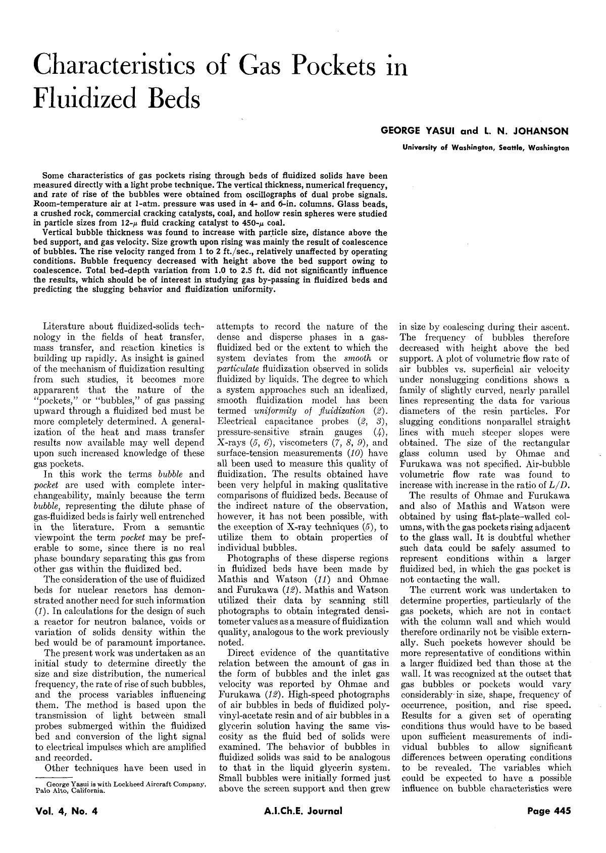 Characteristics of gas pockets in fluidized beds by Unknown