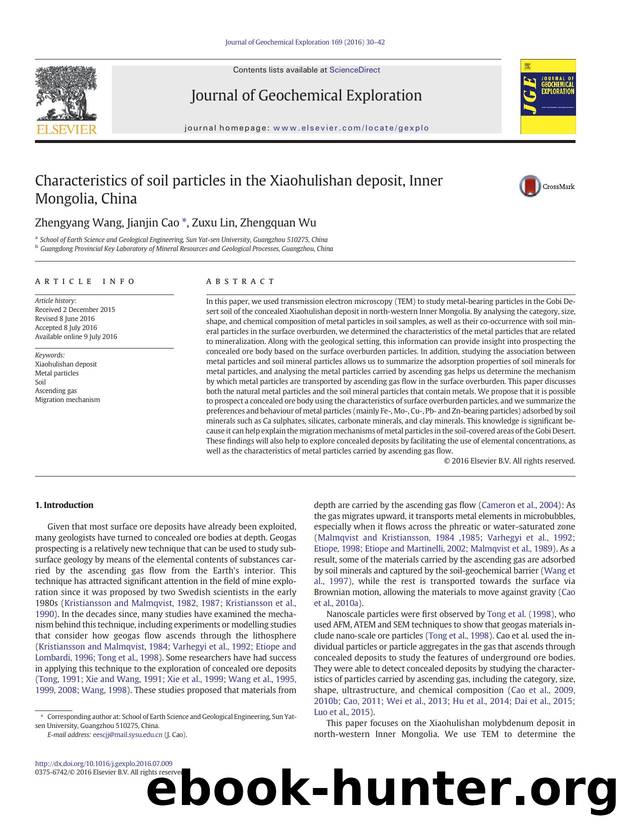 Characteristics of soil particles in the Xiaohulishan deposit, Inner Mongolia, China by Zhengyang Wang & Jianjin Cao & Zuxu Lin & Zhengquan Wu