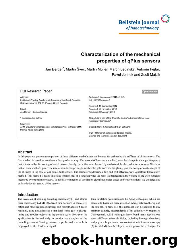 Characterization of the mechanical properties of qPlus sensors by unknow