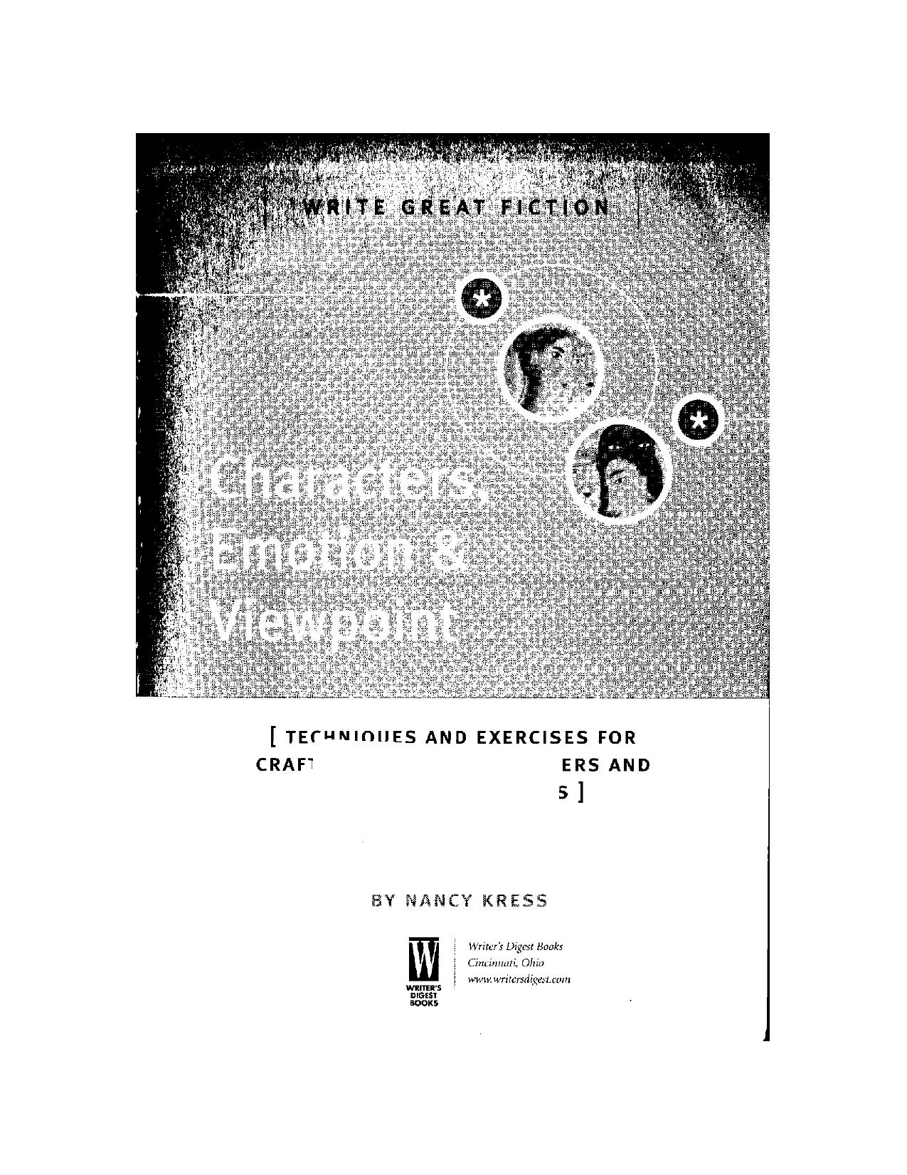 Characters, Emotion and Viewpoint by Nancy Kress