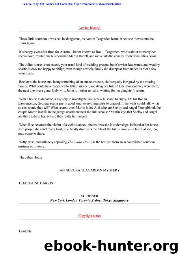 Charlaine Harris - [Aurora Teagarden 04] by The Julius House (V1.0)