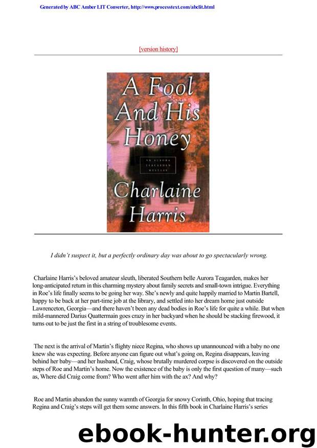 Charlaine Harris - [Aurora Teagarden 06] by A Fool & His Honey (V1.0)