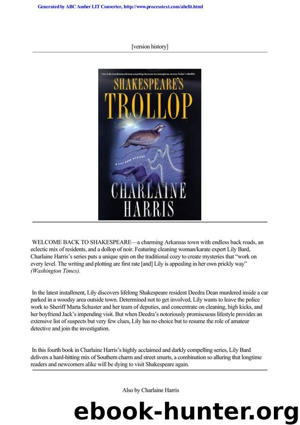 Charlaine Harris - [Lily Bard 04] by Shakespeare's Trollop (V2.0)