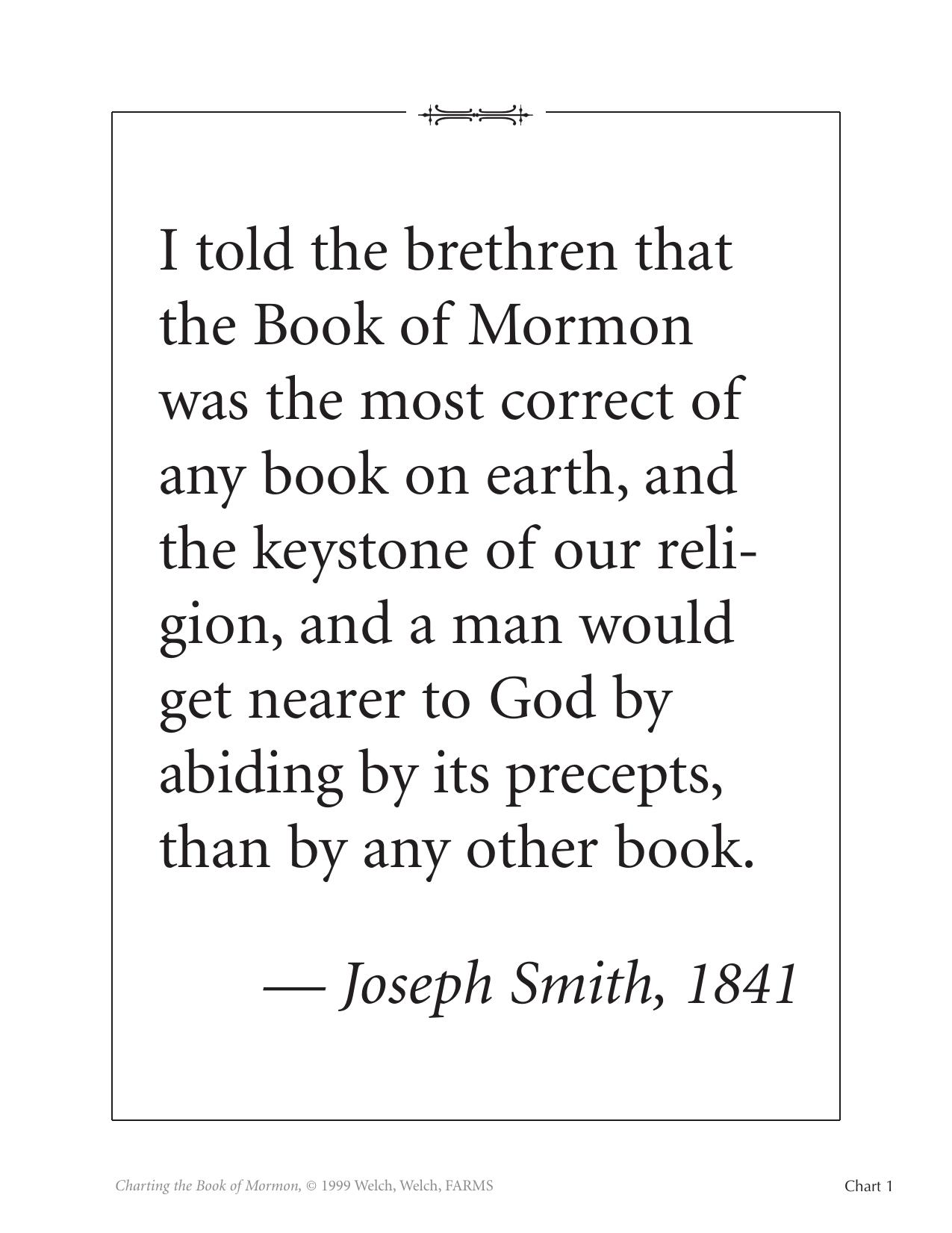 Charting the Book of Mormon by Staycare Mngmt