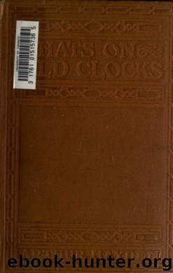Chats on old clocks by Hayden Arthur 1868-1946