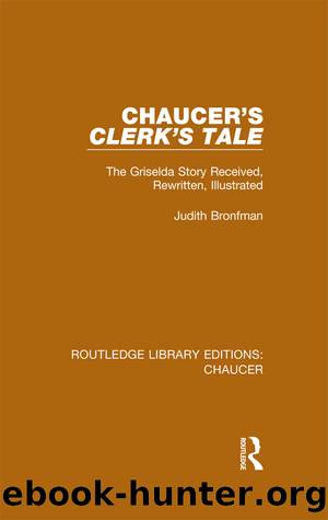 Chaucer's Clerk's Tale by Judith Bronfman;