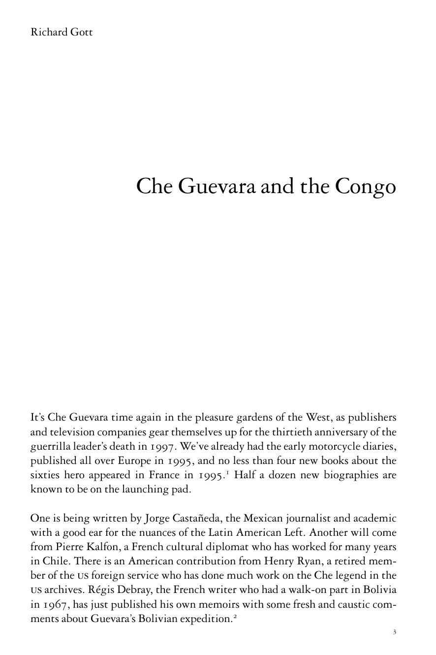 Che Guevara and the Congo by Richard Gott