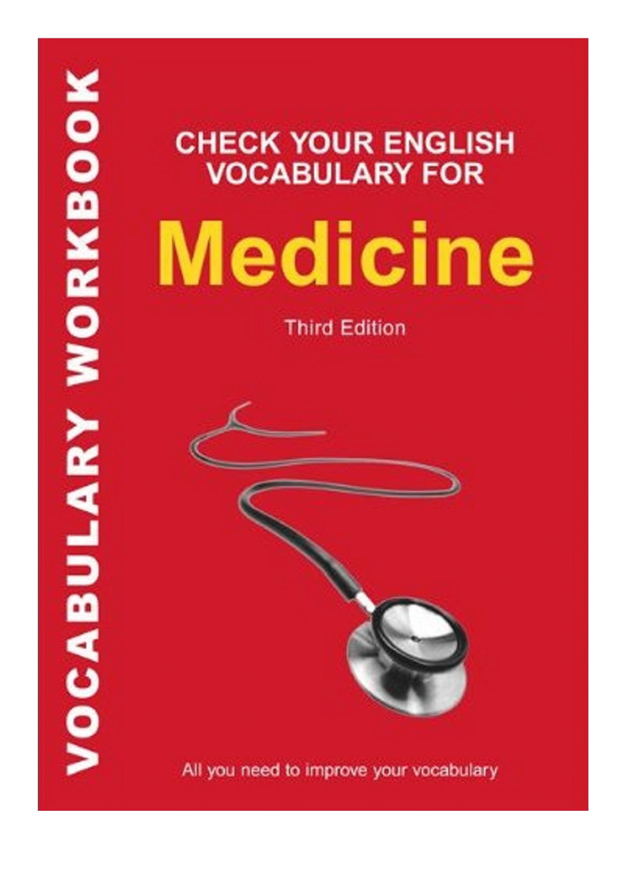 Check Your English Vocabulary for Medicine: All You Need to Improve Your Vocabulary by A & C Black Publishers Ltd