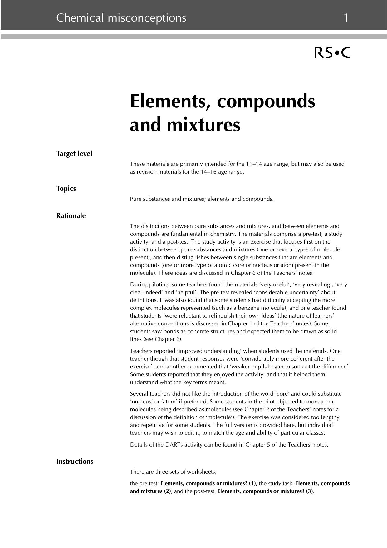 Chemical Misconceptions: Volume 2: Prevention, Diagnosis and Cure: Classroom Resources: Probes Pt.2 by Keith Taber by Keith Taber