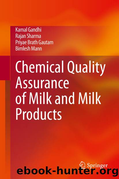 Chemical Quality Assurance of Milk and Milk Products by Kamal Gandhi & Rajan Sharma & Priyae Brath Gautam & Bimlesh Mann