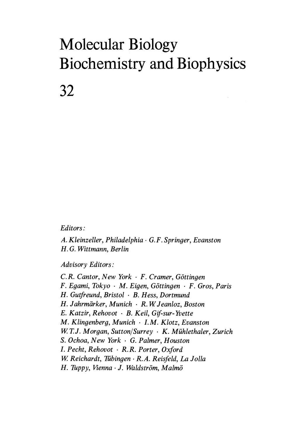 Chemical Recognition in Biology by W. P. Jencks (auth.) Prof. Dr. F. Chapeville Dr. A.-L. Haenni (eds.)