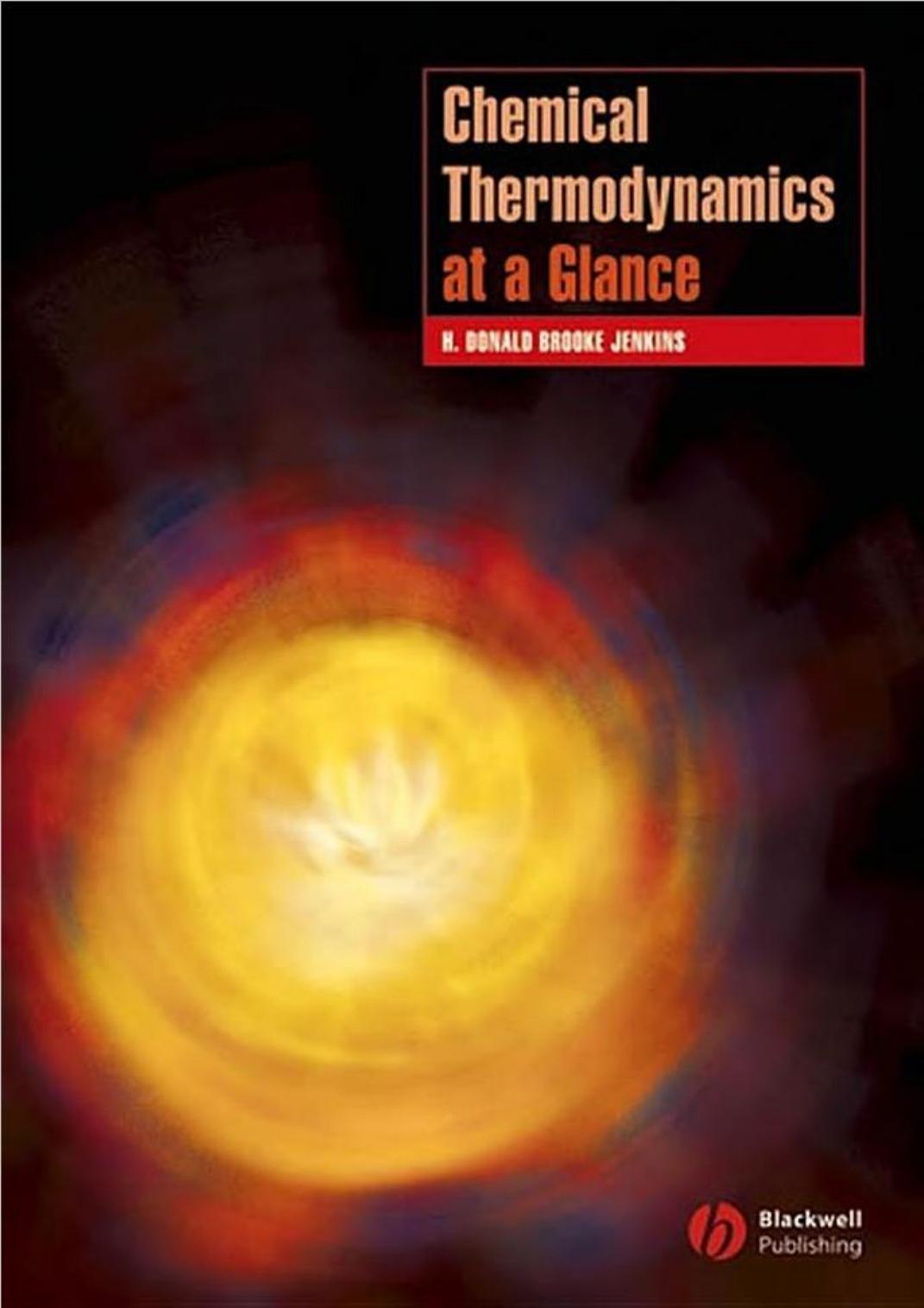 Chemical Thermodynamics at a Glance (Chemistry At a Glance) by H. Donald Brooke Jenkins