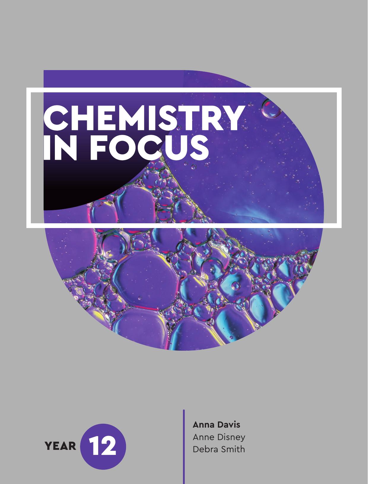 Chemistry in Focus Year 12 by Anna Davis Anne Disney Debra Smith