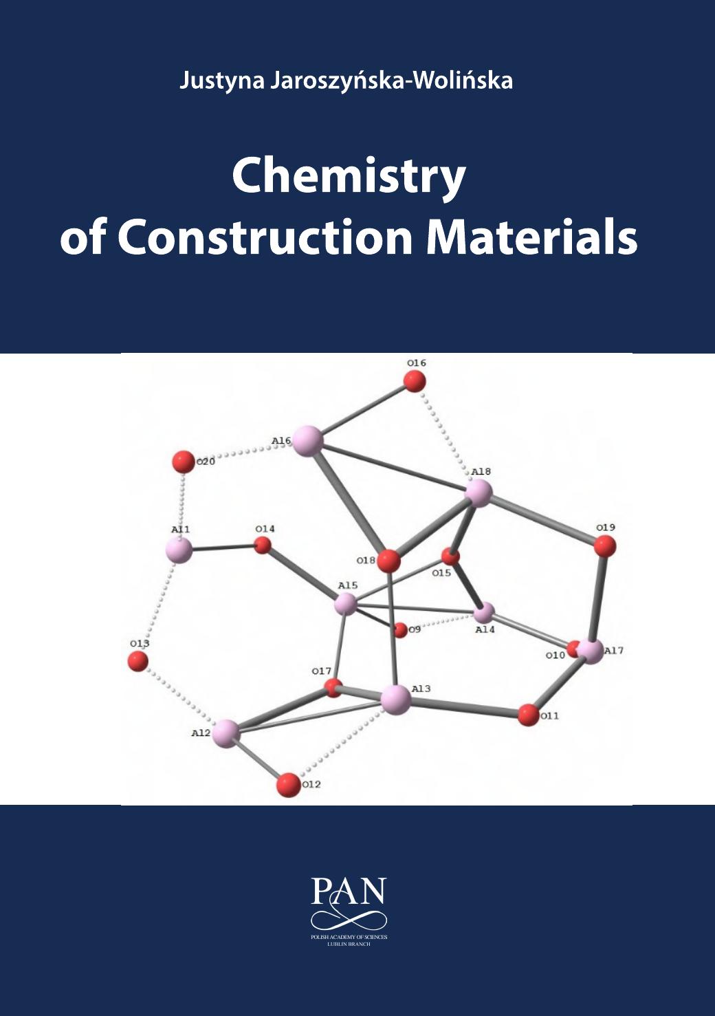 Chemistry of Construction Materials by Jaroszyńska-Wolińska J