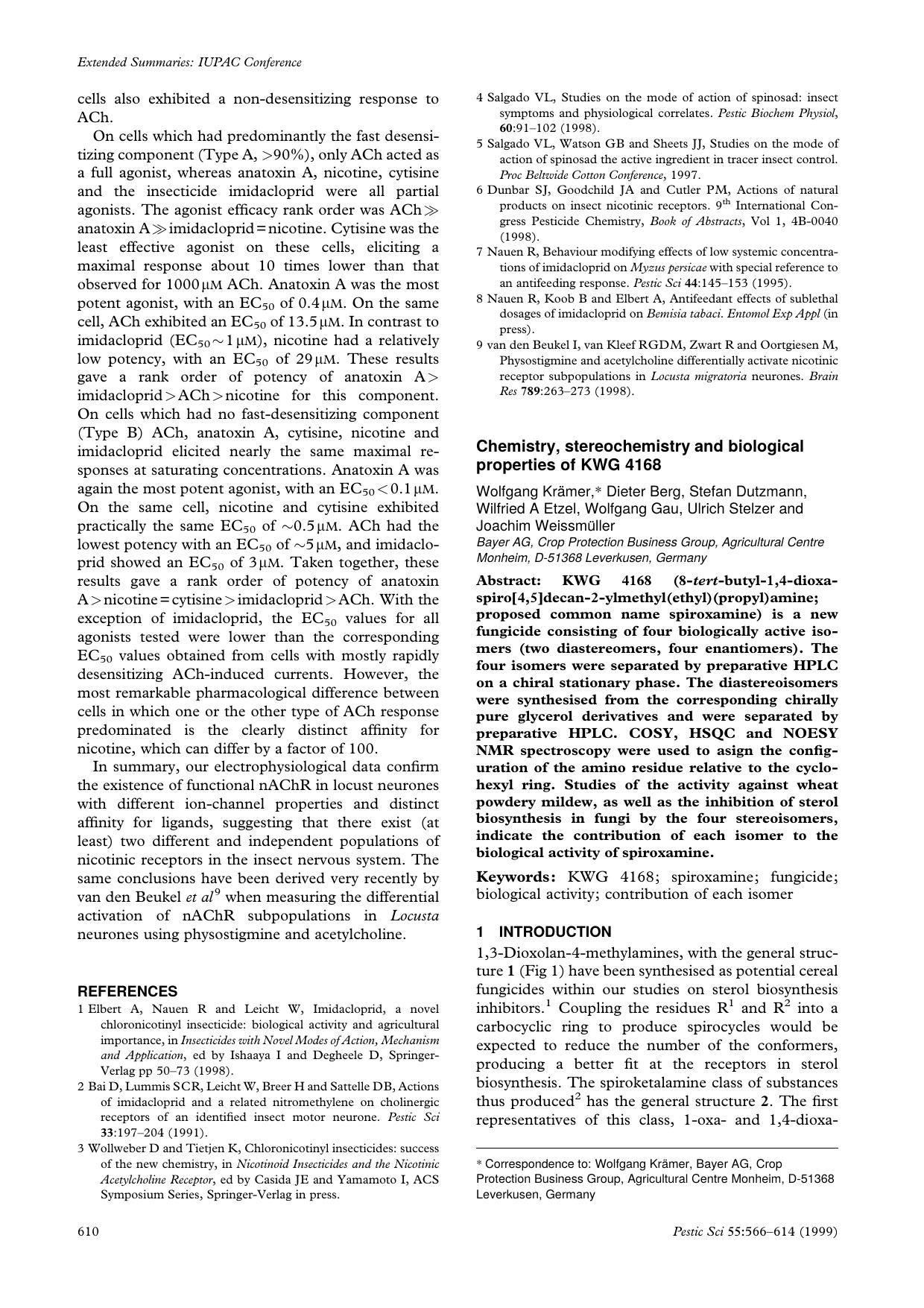 Chemistry, stereochemistry and biological properties of KWG 4168 by Unknown