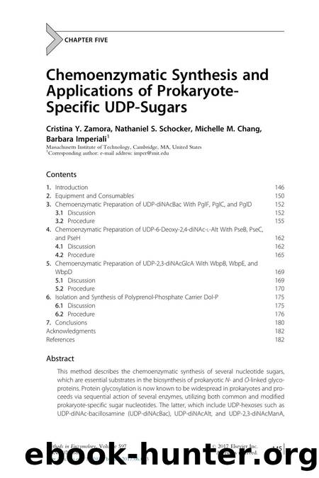 Chemoenzymatic Synthesis and Applications of Prokaryote-Specific UDP-Sugars by Cristina Y. Zamora & Nathaniel S. Schocker & Michelle M. Chang & Barbara Imperiali