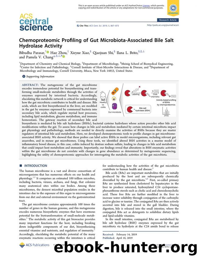 Chemoproteomic Profiling of Gut Microbiota-Associated Bile Salt Hydrolase Activity by unknow