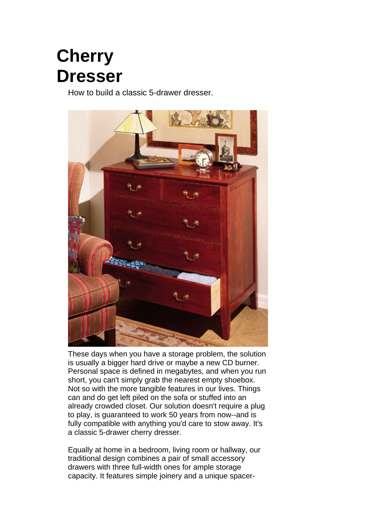 Cherry Dresser by Home