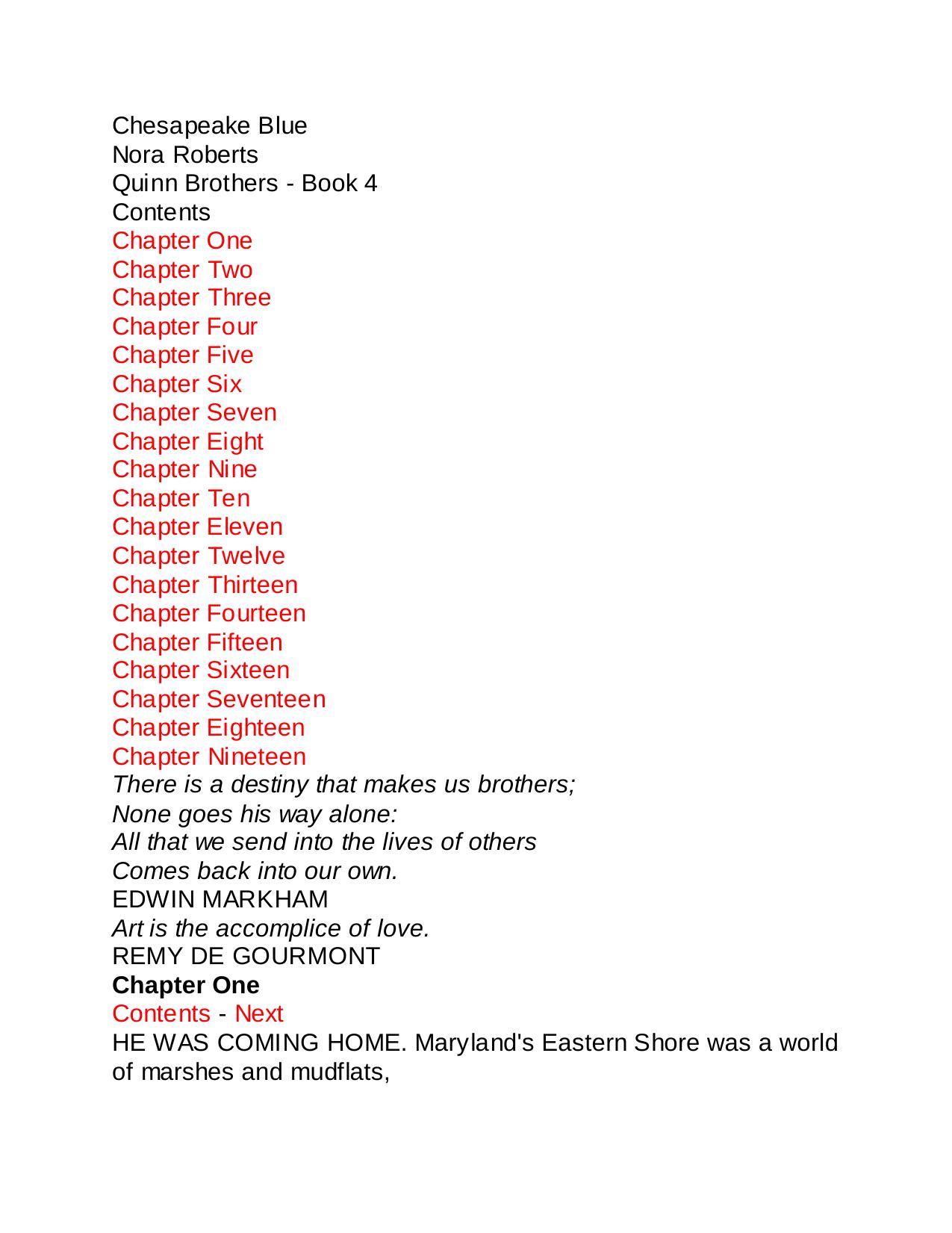 Chesapeake Blue by Nora Roberts by ahoffman