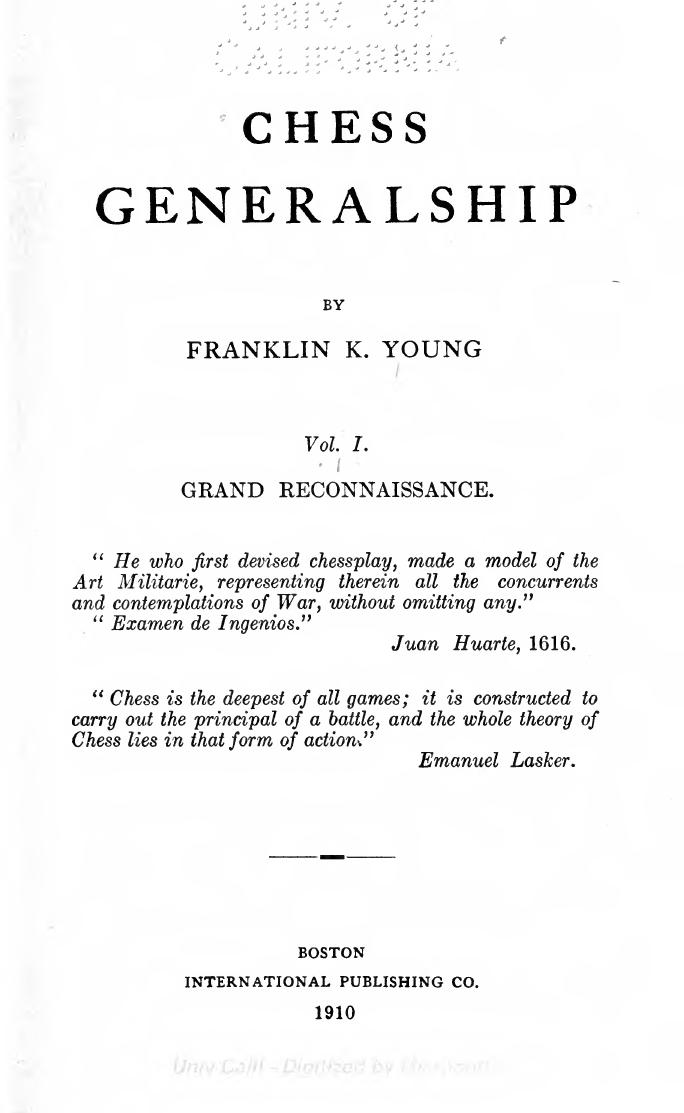 Chess Generalship by Unknown