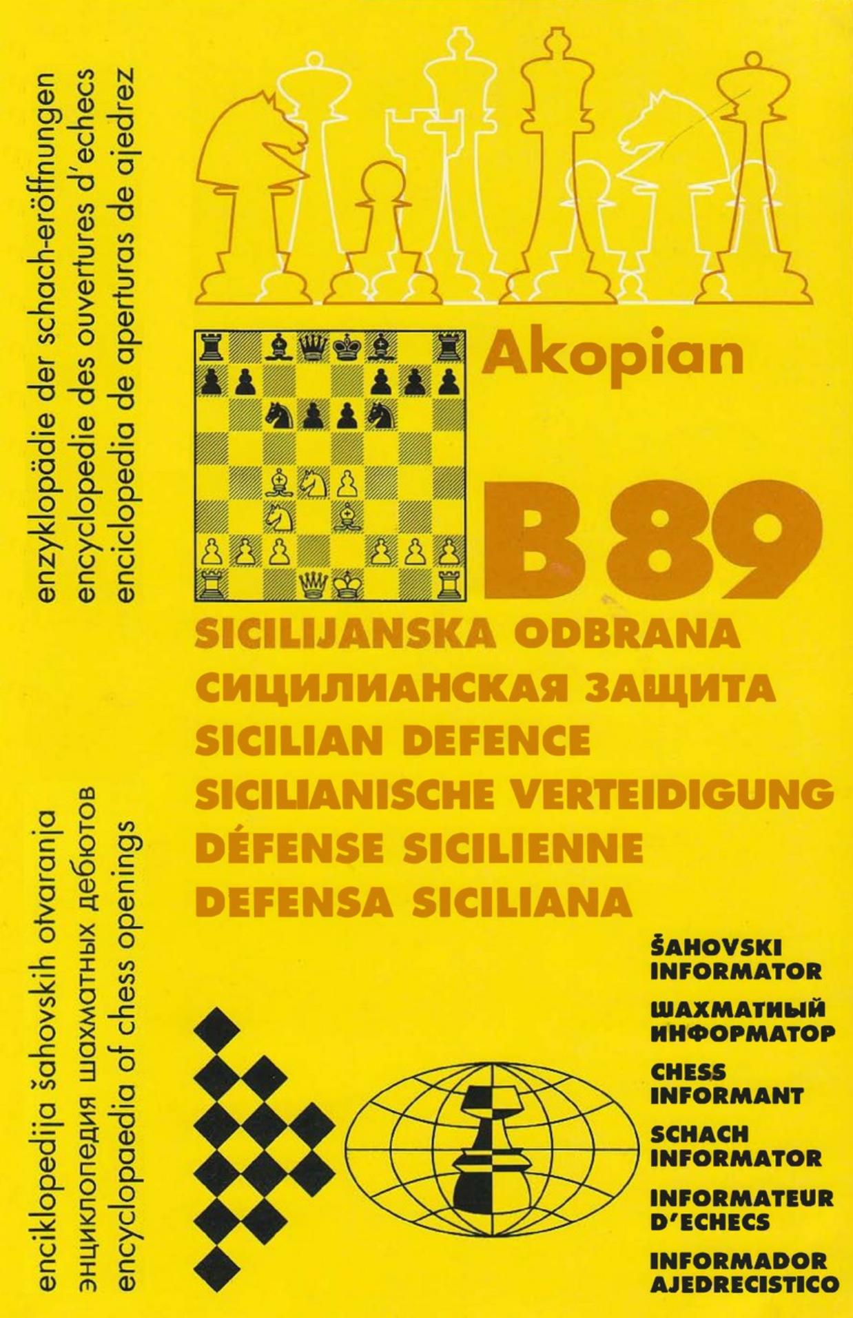Chess Informant by Encyclopaedia of Chess Openings B89 Sicilian Defence