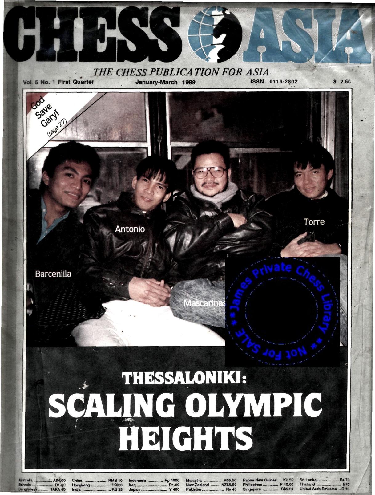 Chess Magazine Chess Asia by Unknown