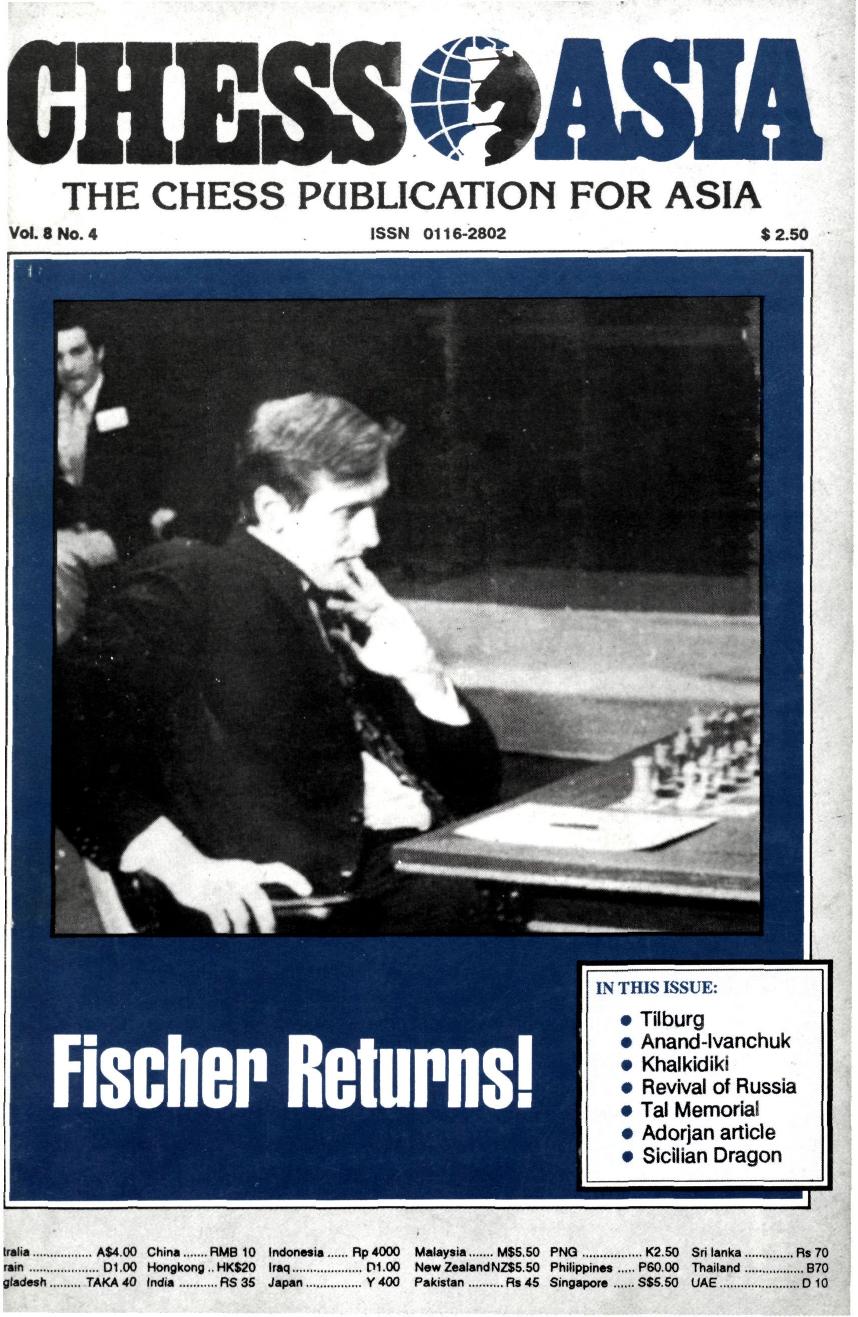 Chess Magazine Chess Asia, Vol.8 No.4 by Unknown
