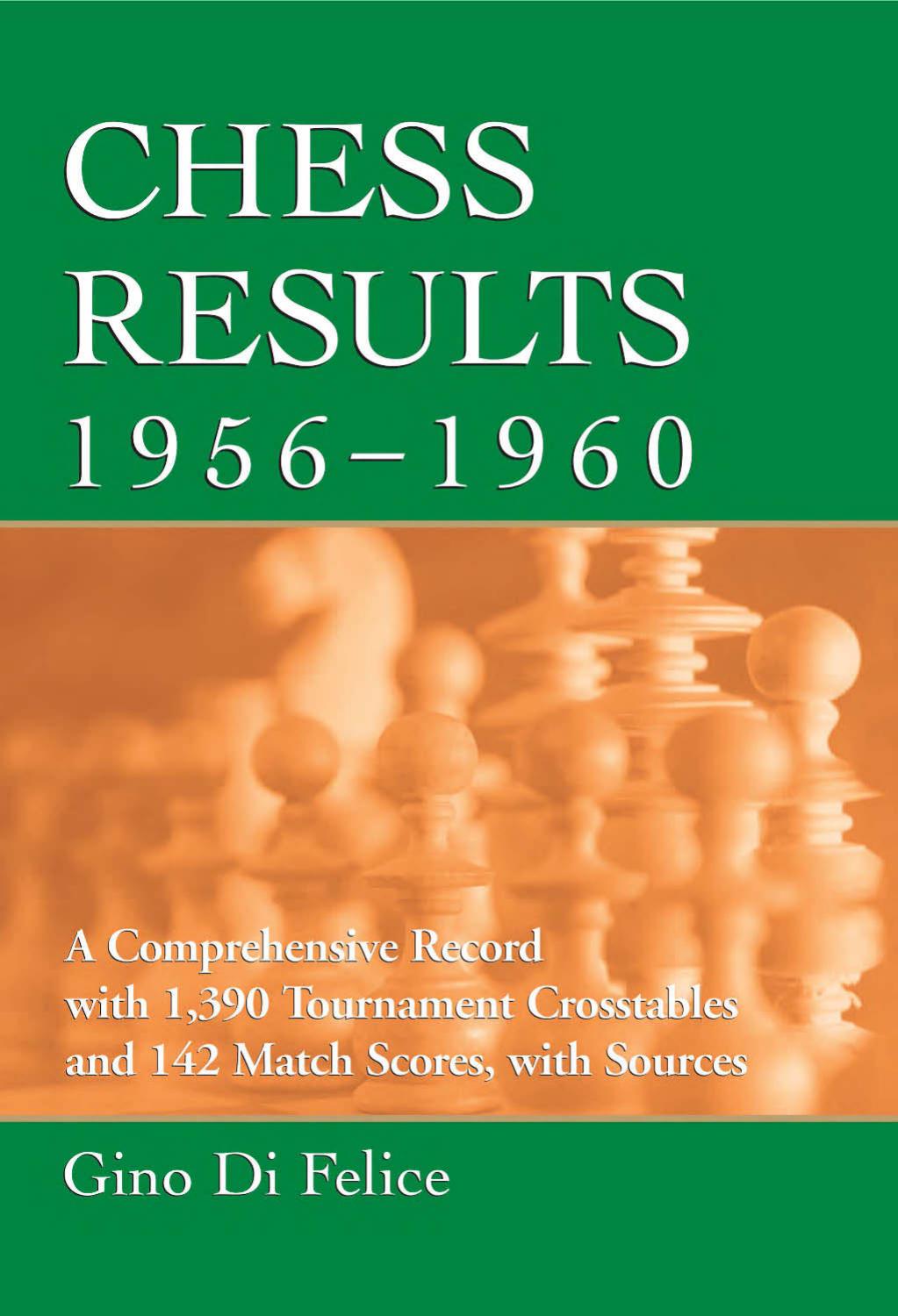 Chess Results, 1956-1960:A Comprehensive Record with 1,390 Tournament Crosstables and 142 Match Scores, with Sources by Gino Di Felice