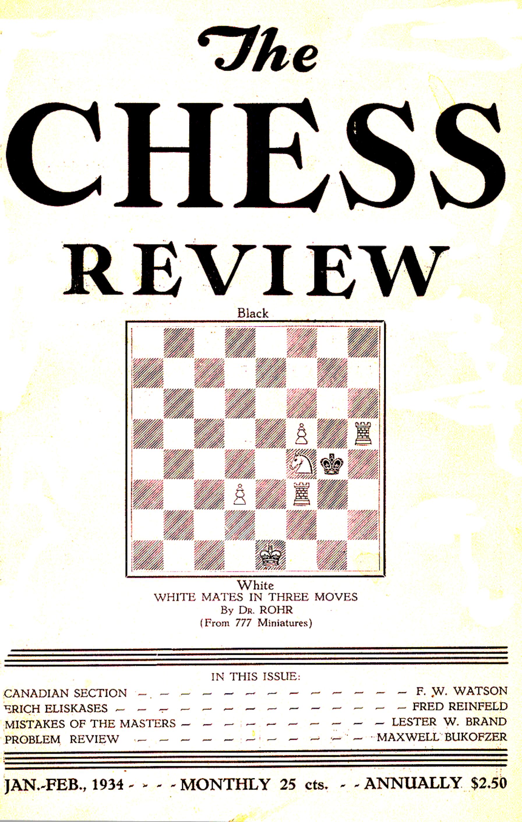 Chess Review 1934 by Unknown