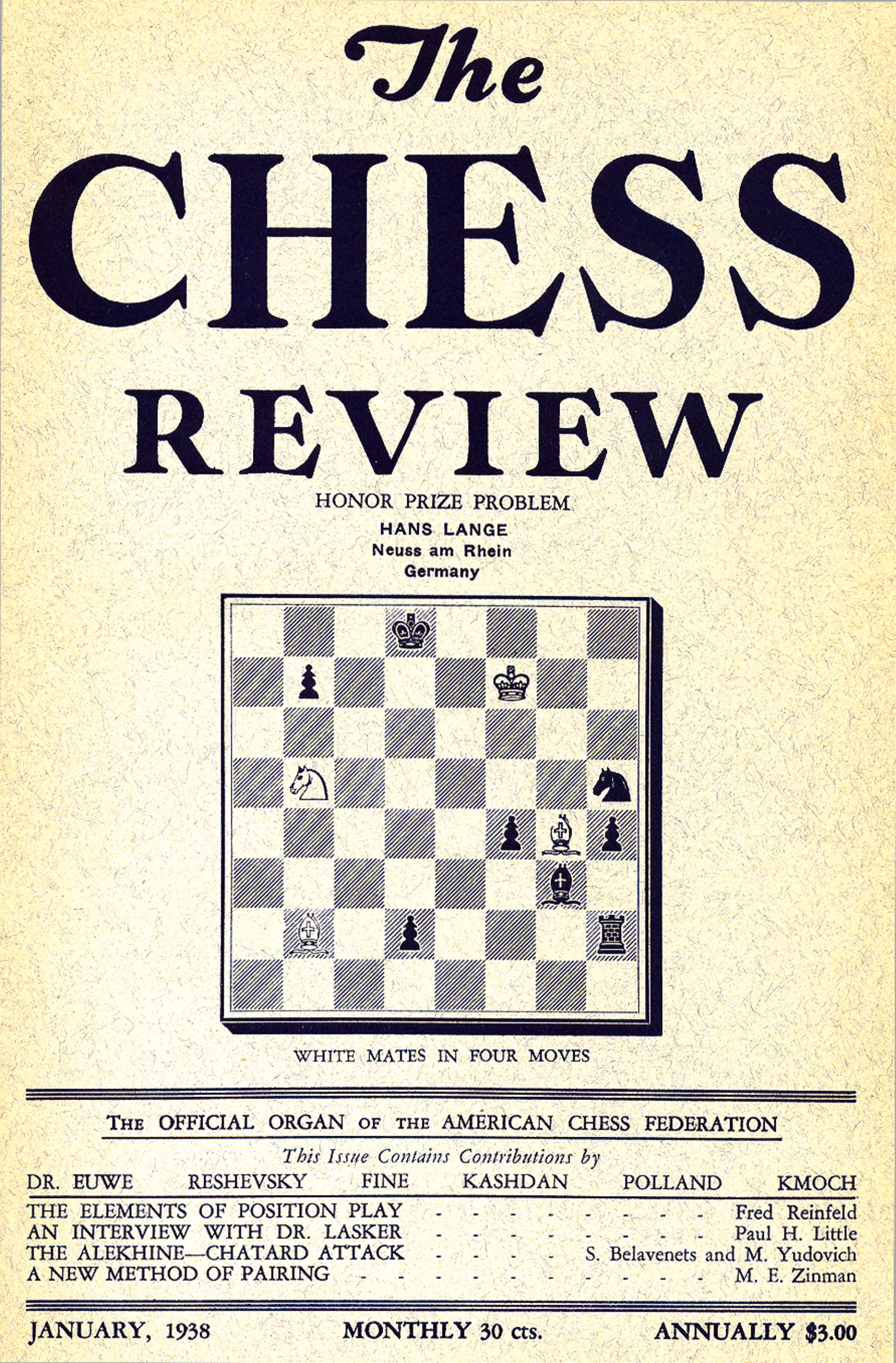 Chess Review 1938 by Unknown