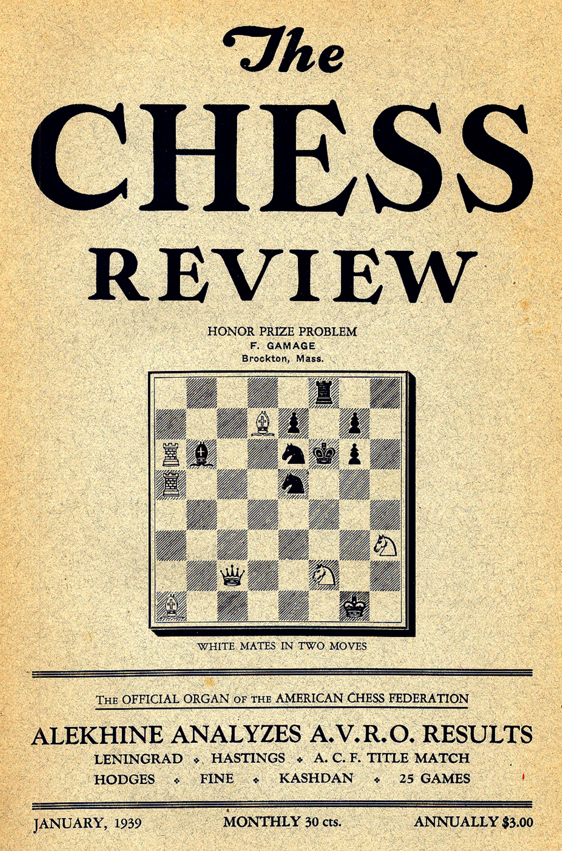 Chess Review 1939 by Unknown