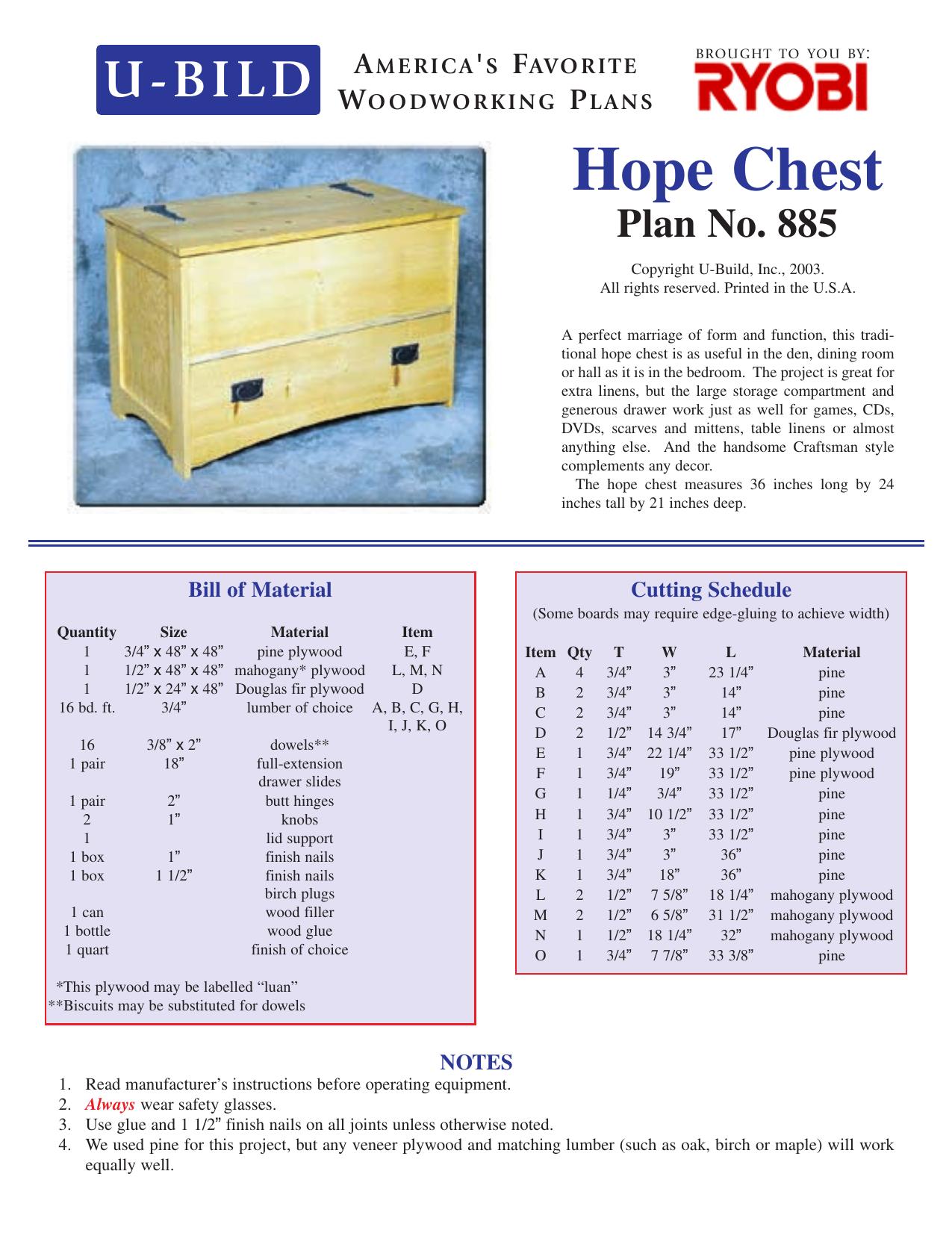 Chest by Hope Chest