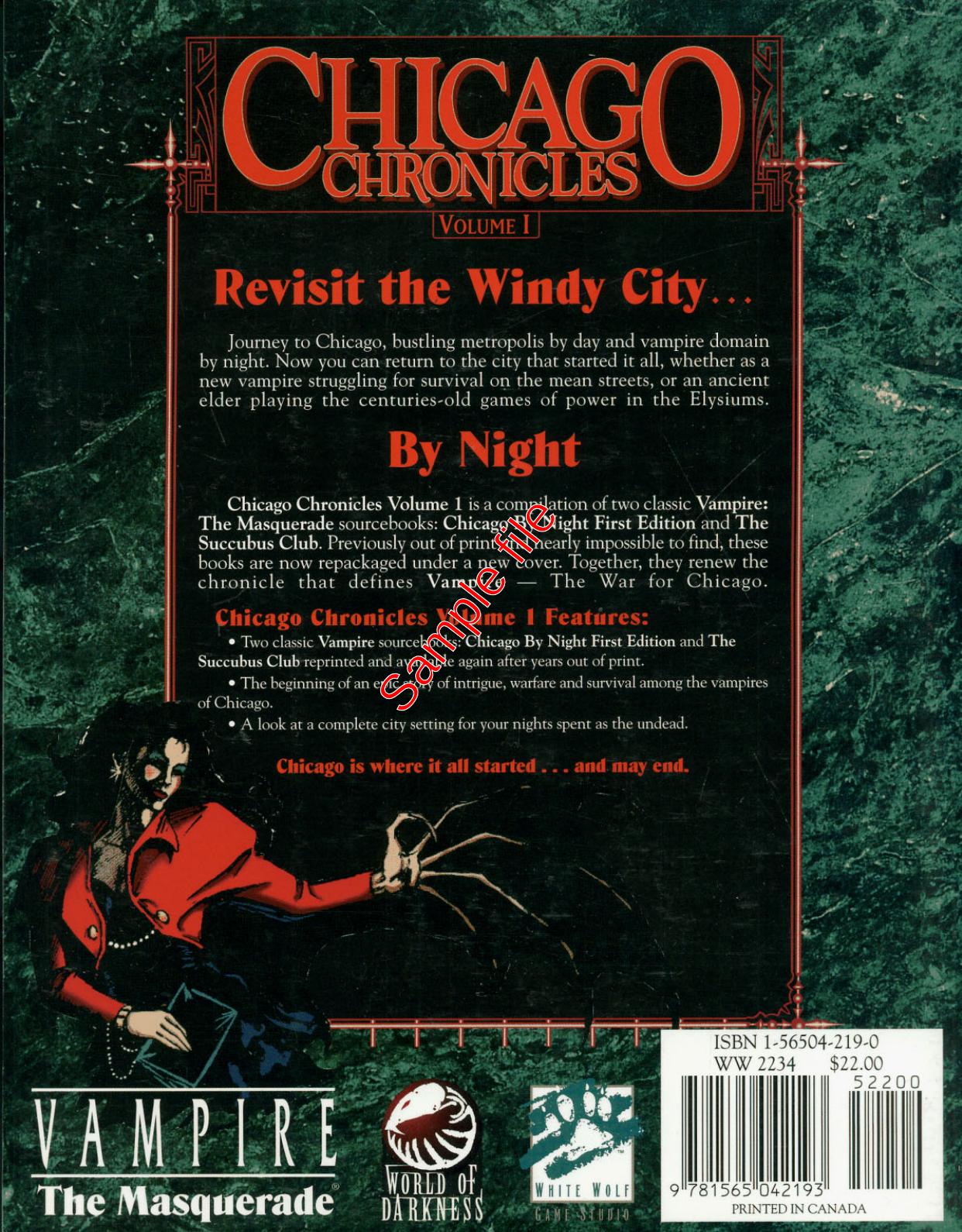 Chicago Chronicles Volume 1 by Unknown