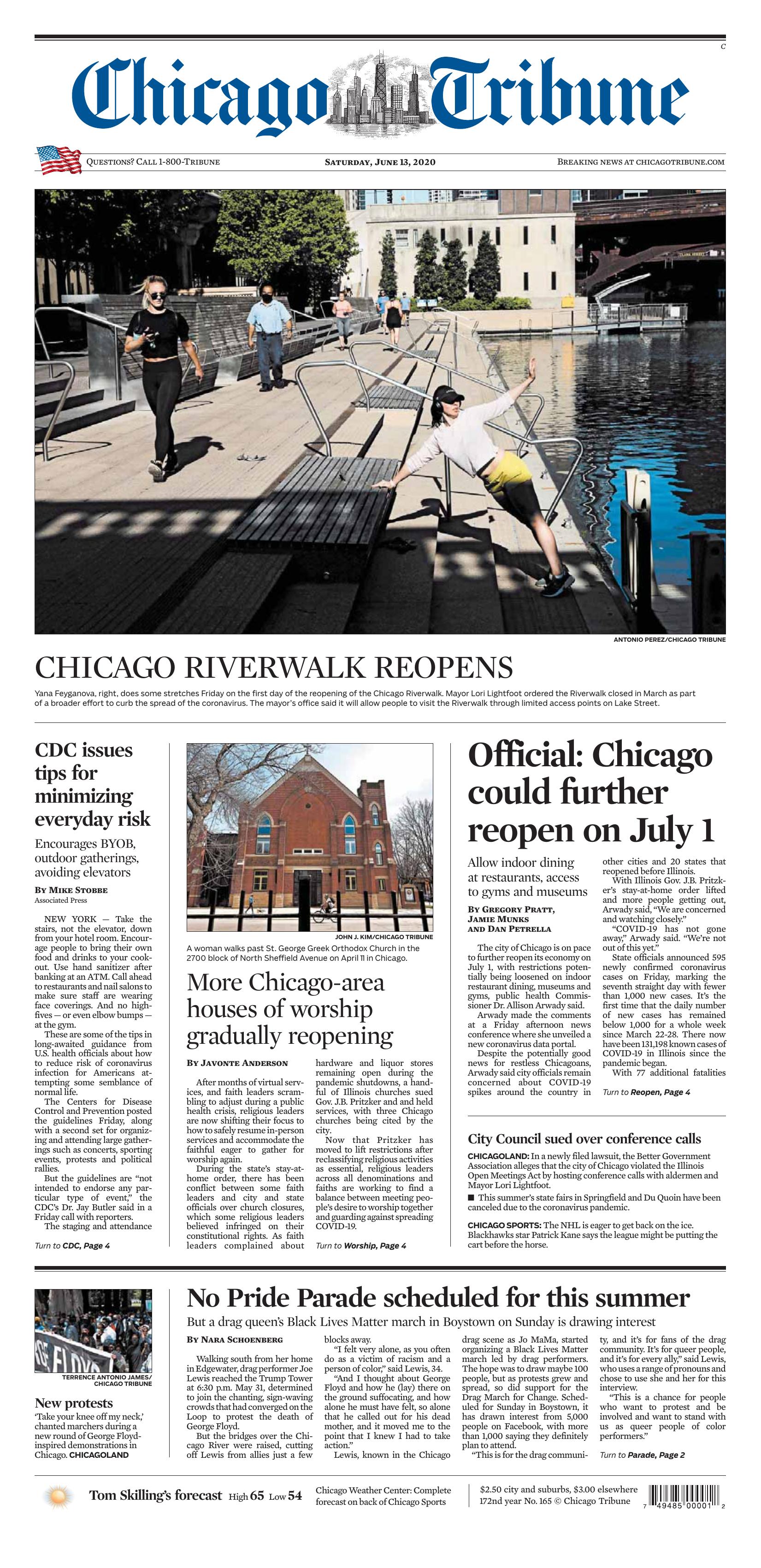 Chicago Tribune by Year 172 No. 165