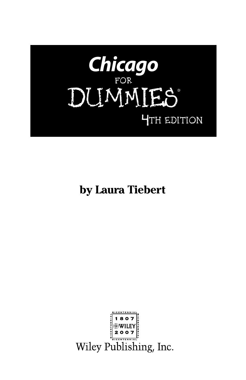 Chicago for DUMmIES 4th by Unknown