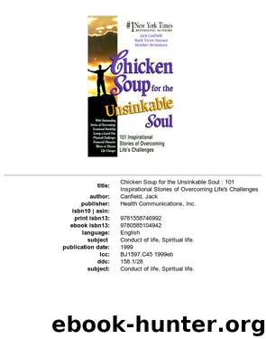 Chicken Soup for the Unsinkable Soul by Jack Canfield & Mark Victor Hansen & Heather McNamara