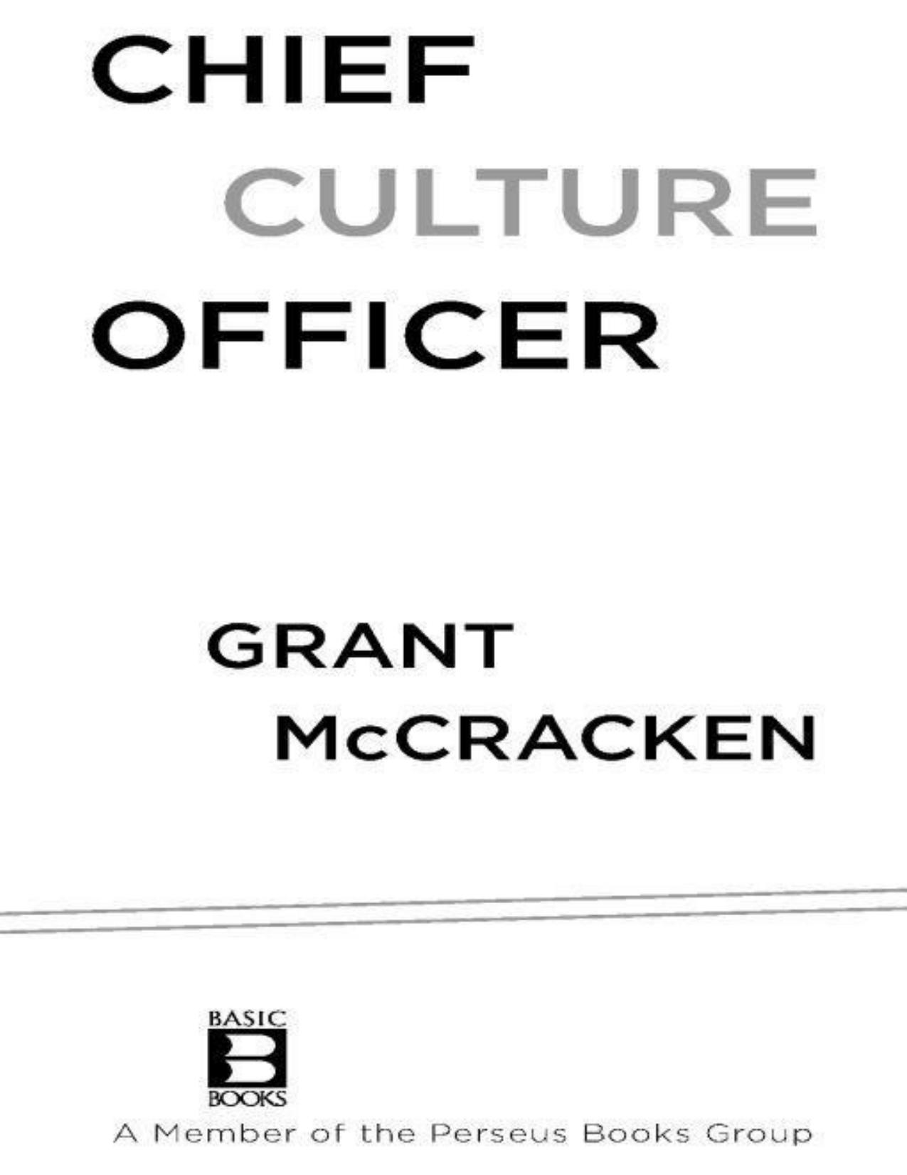 Chief Culture Officer by McCracken Grant