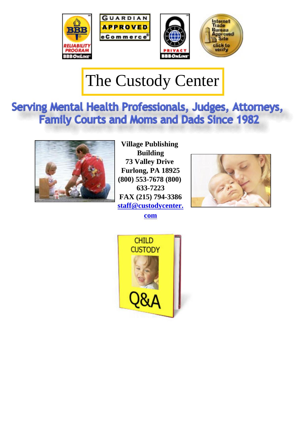 Child CUSTODY-Questions & Expert Answers. by Best of Kuszter's Collection