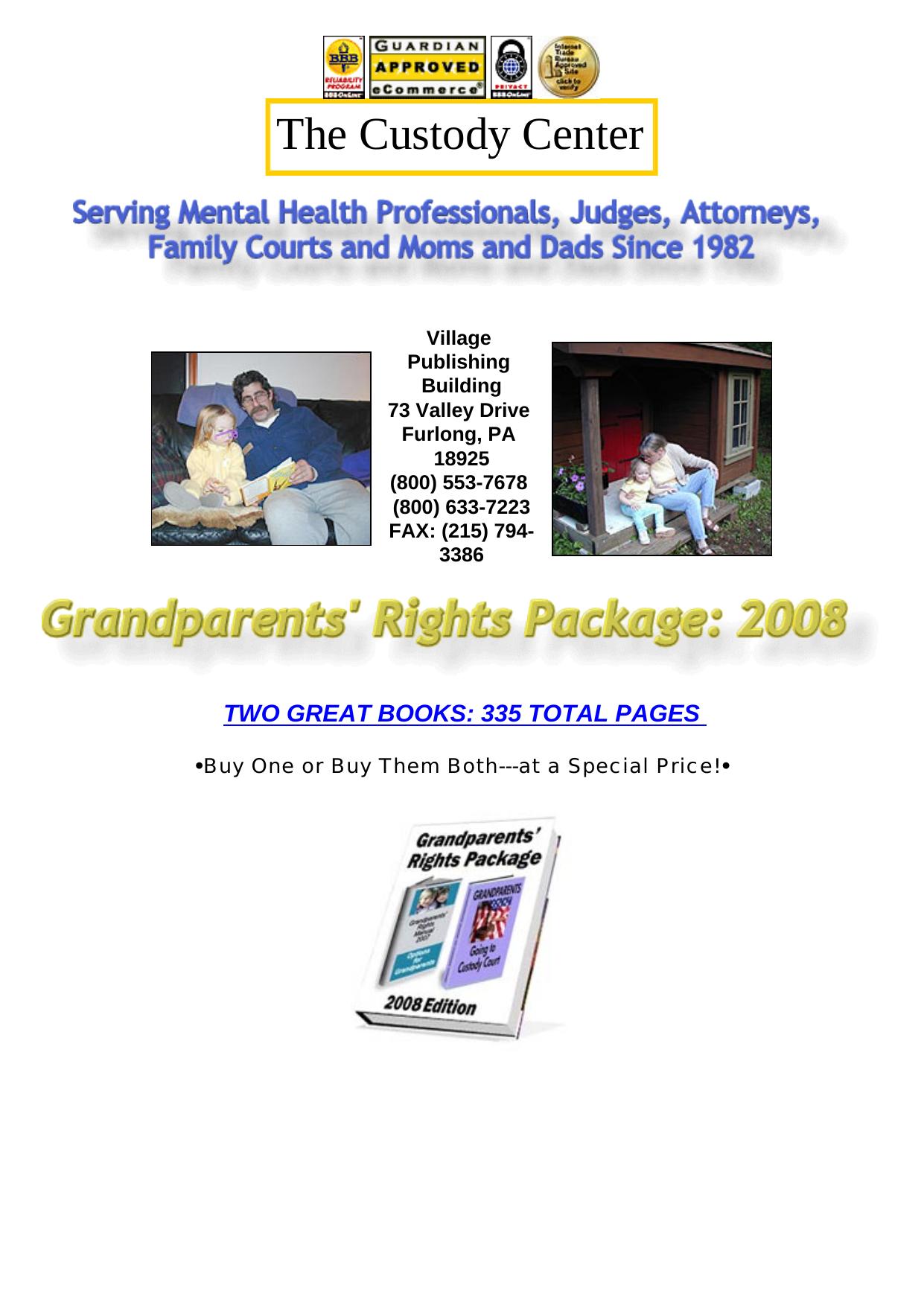 Child Custody- Grandparents Child Custody & Visitation Rights. by Best of Kuszter's Collection