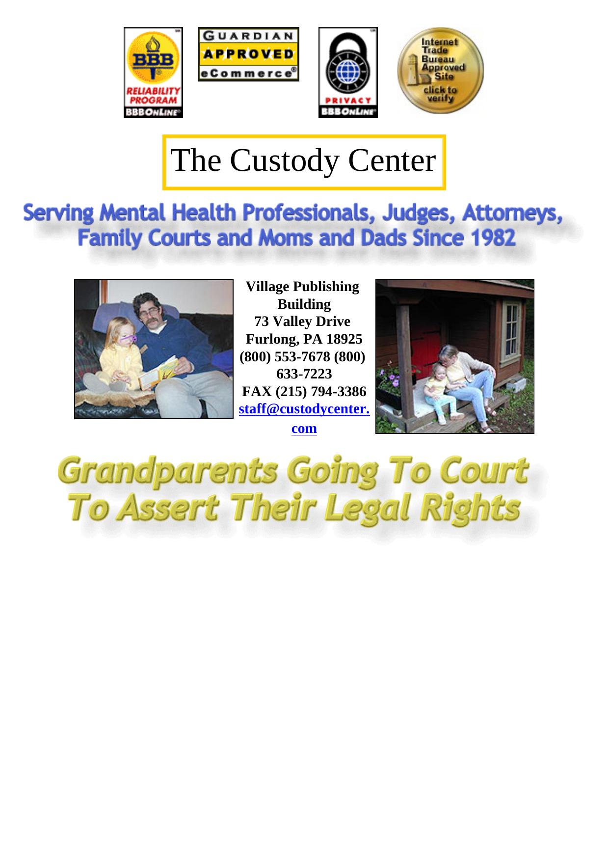 Child Custody- Grandparents Going To Court. by Best of Kuszter's Collection